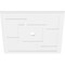 Ekena Millwork Knox Architectural Grade PVC Contemporary Ceiling Medallion, 38"OD x 3"ID x 13 1/4"C x 1"P CMP38KX-03000 - alternate 2